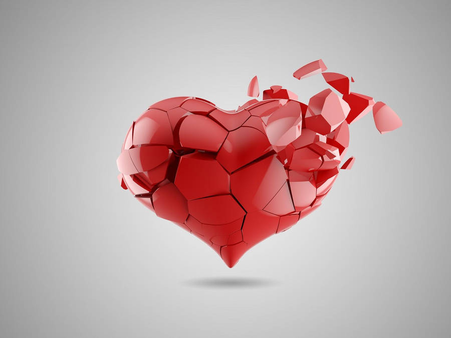 Broken Heart 3d Animation Wallpaper