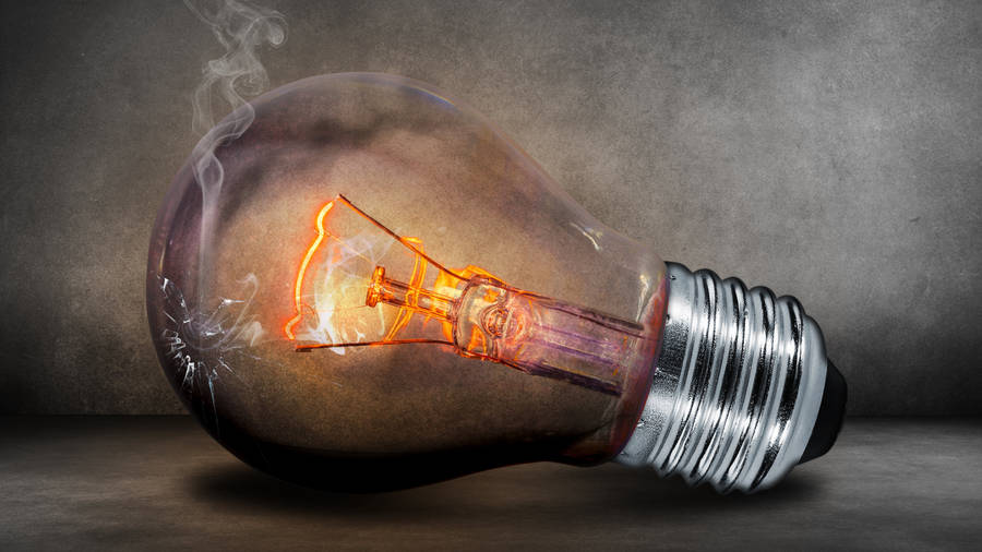 Broken Light Bulb Photoshop Hd Wallpaper