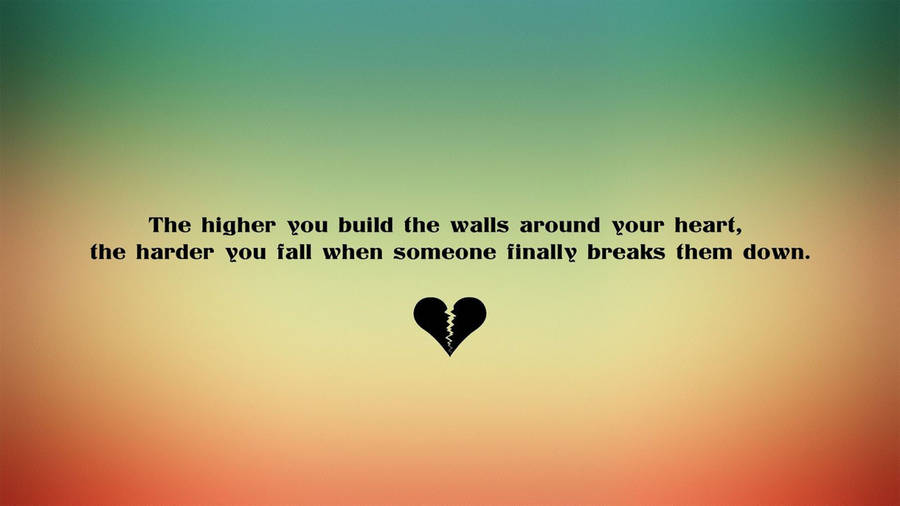 Brokenhearted Pain Quotes Wallpaper