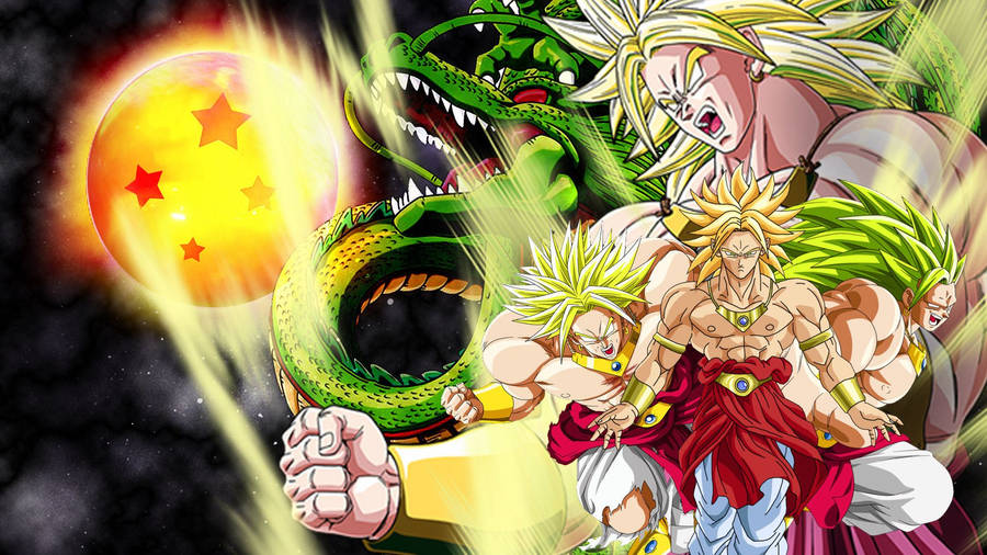 Broly And Shenron Dragon Ball Wallpaper