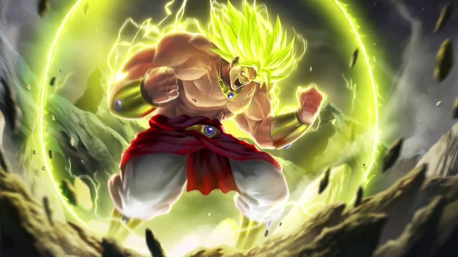 Broly Wrathful Super Saiyan Full Power Wallpaper