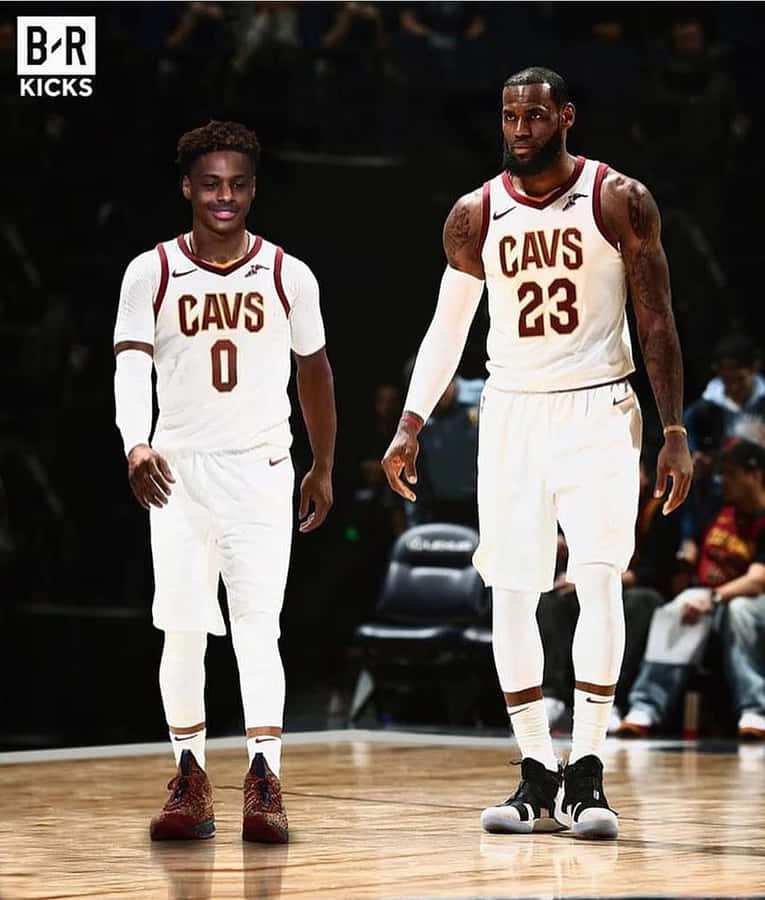 Bronny James - Lebron James' Son Contributing To The Next Generation Of Basketball Wallpaper