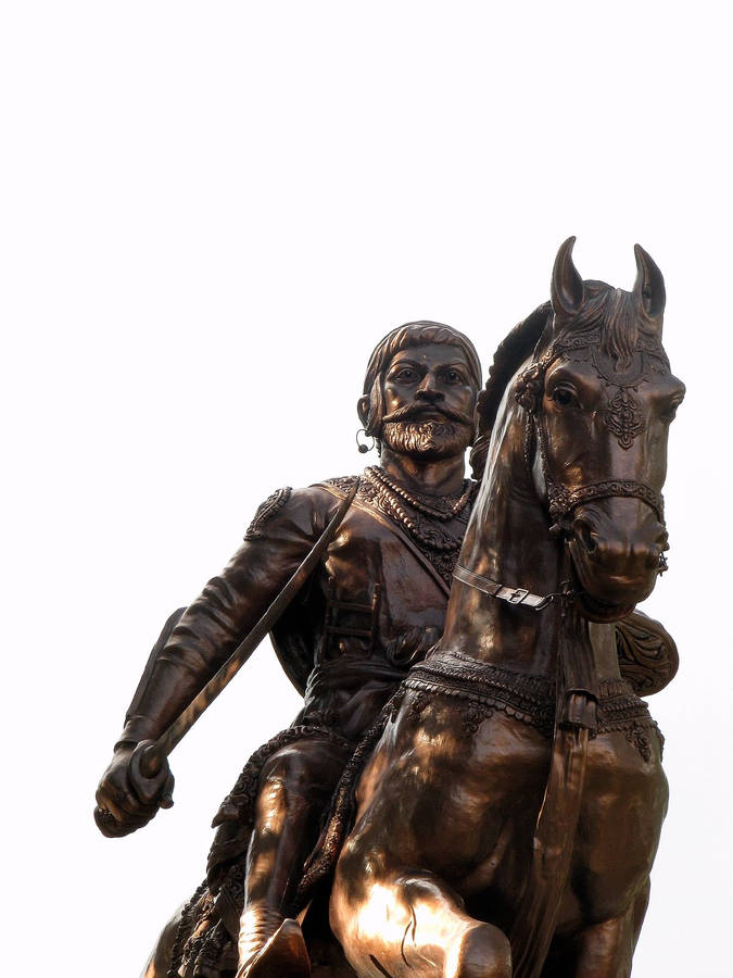 Bronze Chhatrapati Shivaji Maharaj Statue Wallpaper