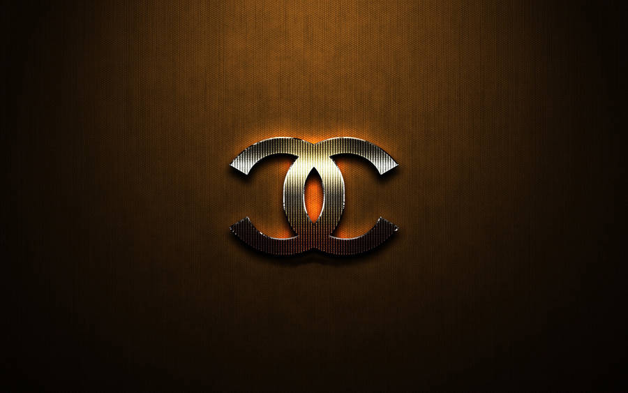 Bronze Metal Chanel Logo Wallpaper
