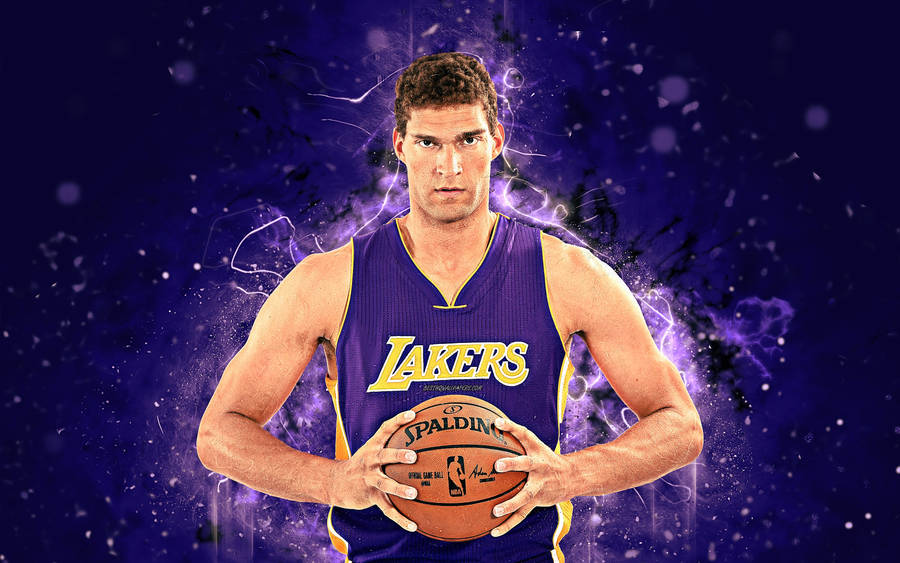 Brook Lopez Digital Portrait Wallpaper