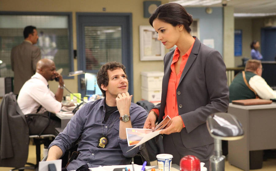 Brooklyn Nine Nine Jake And Amy Wallpaper