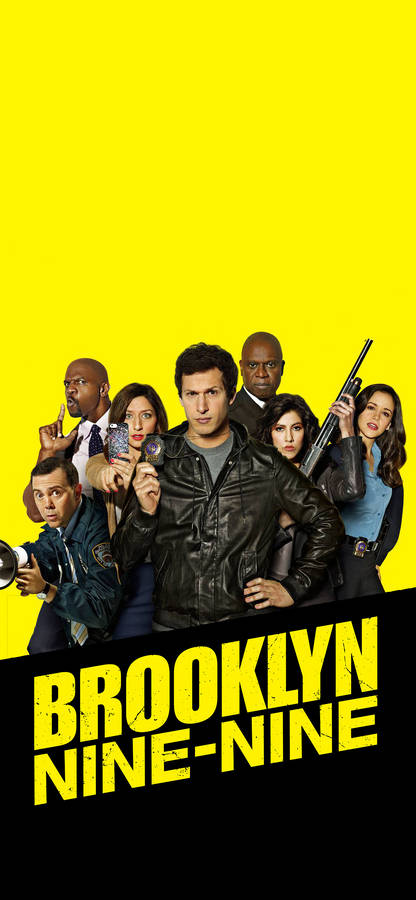 Brooklyn Nine Nine Yellow Black Theme Wallpaper