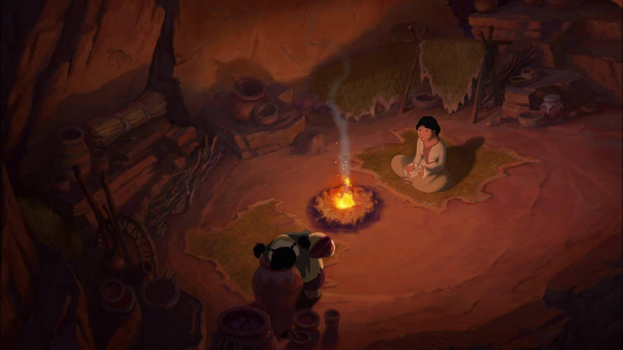 Brother Bear 2 Nita And Innoko Bonfire Wallpaper