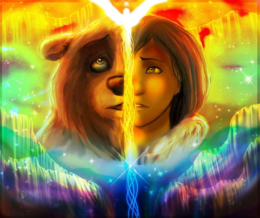 Brother Bear Kenai Bear And Human Wallpaper