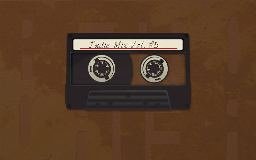 Brown Aesthetic Cassette Tape Wallpaper