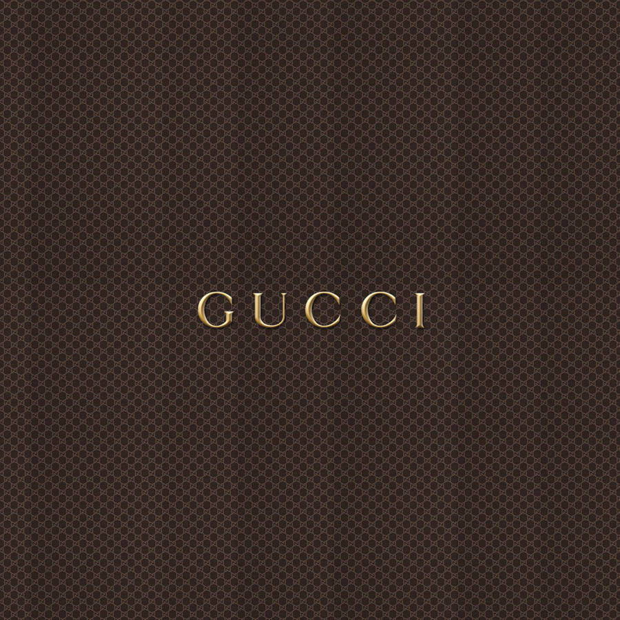 Brown Aesthetic Gucci Pattern Wallpaper