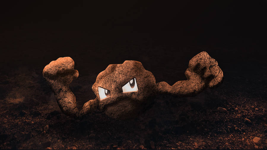 Brown-colored Geodude From Pokemon Wallpaper