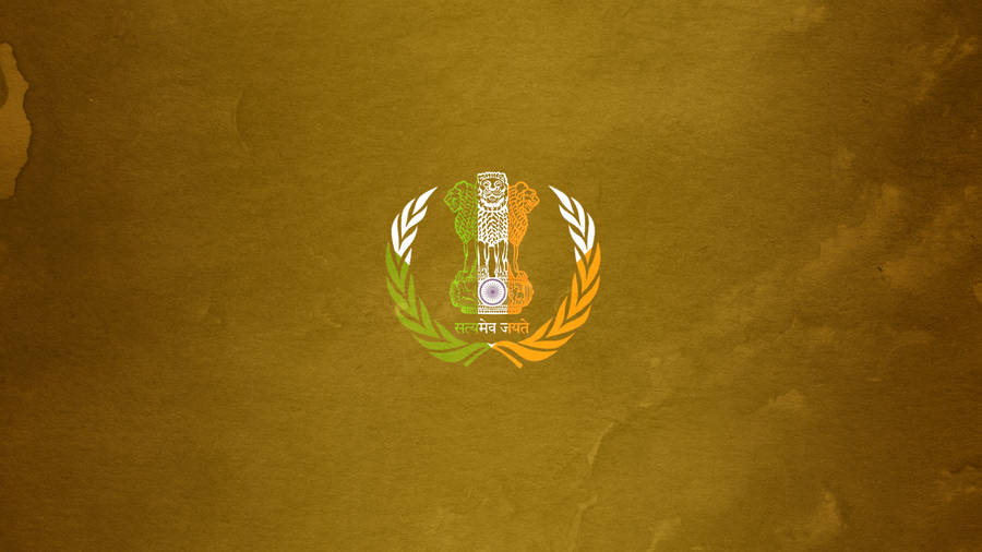 Brown Golden Ips Logo Wallpaper