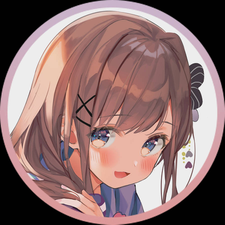 Brown-haired Girl Anime Pfp Wallpaper