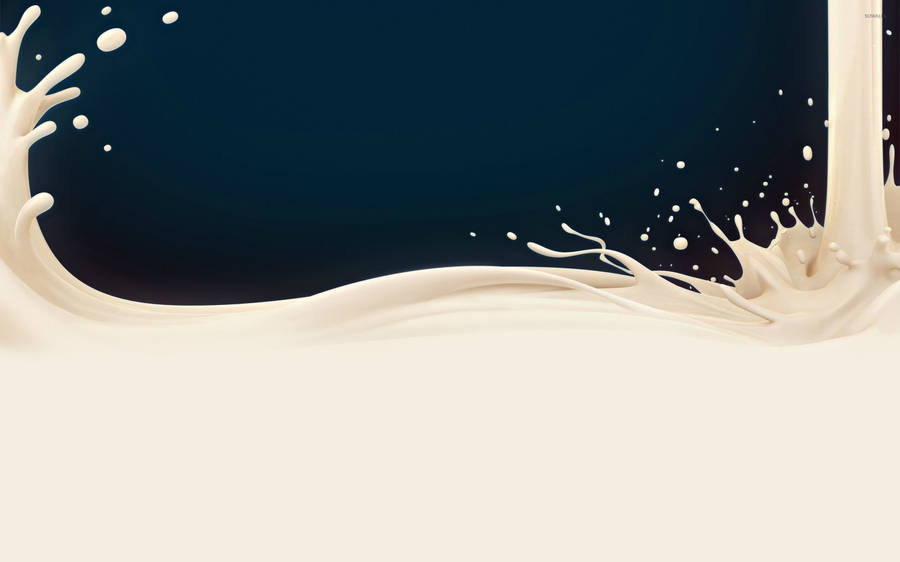 Brown Milk Liquid Digital Art Wallpaper