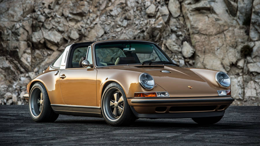 Brown Singer Porsche Wallpaper