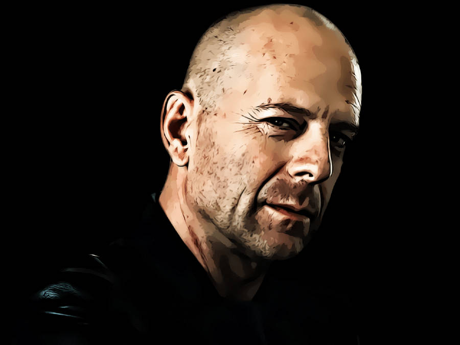 Bruce Willis Vector Art Wallpaper