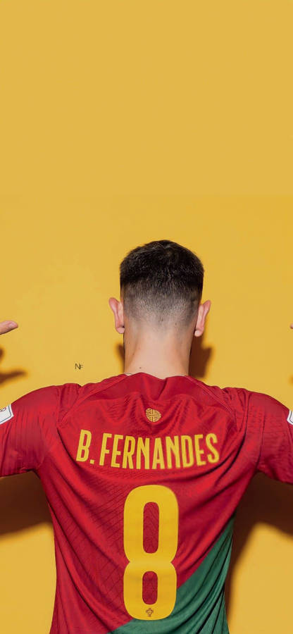 Bruno Fernandes Number 8 Wallpaper