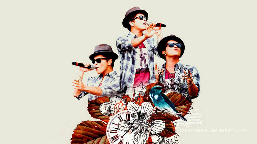 Bruno Mars Fan Art Wallpaper