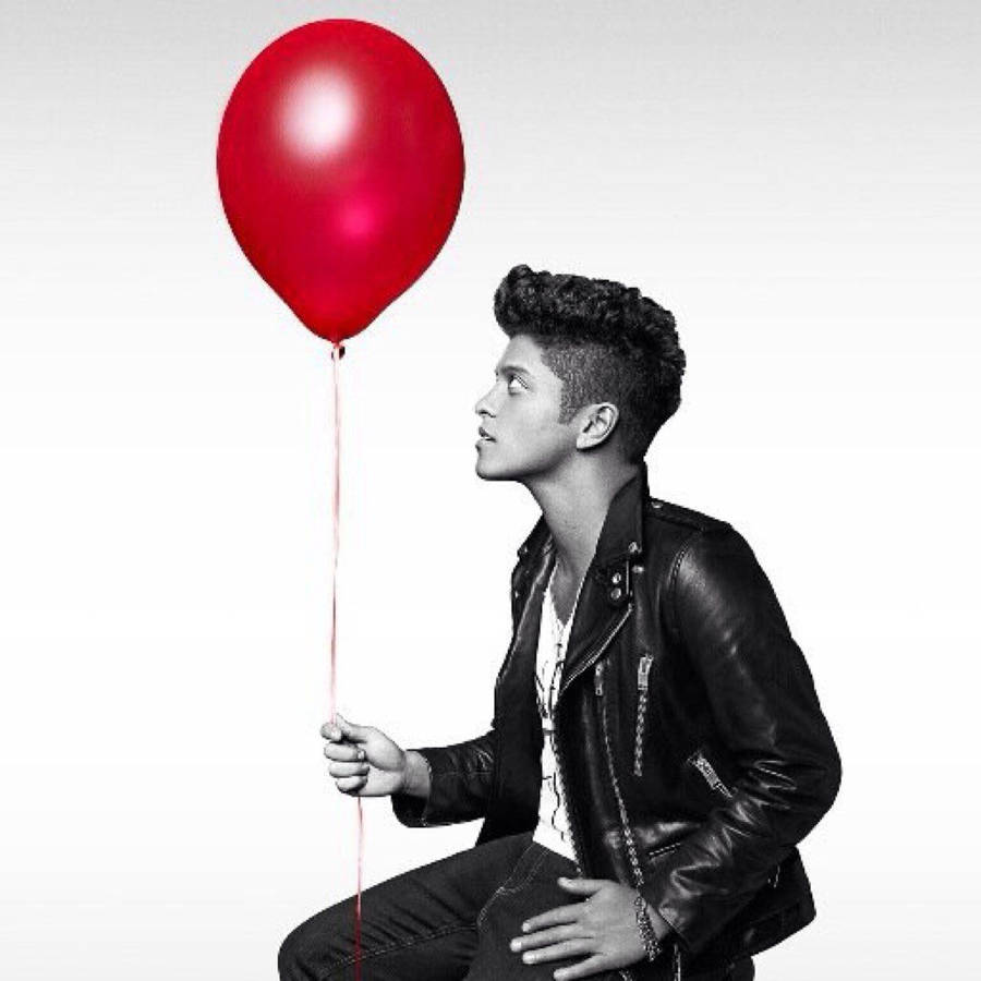 Bruno Mars With Red Balloon Wallpaper