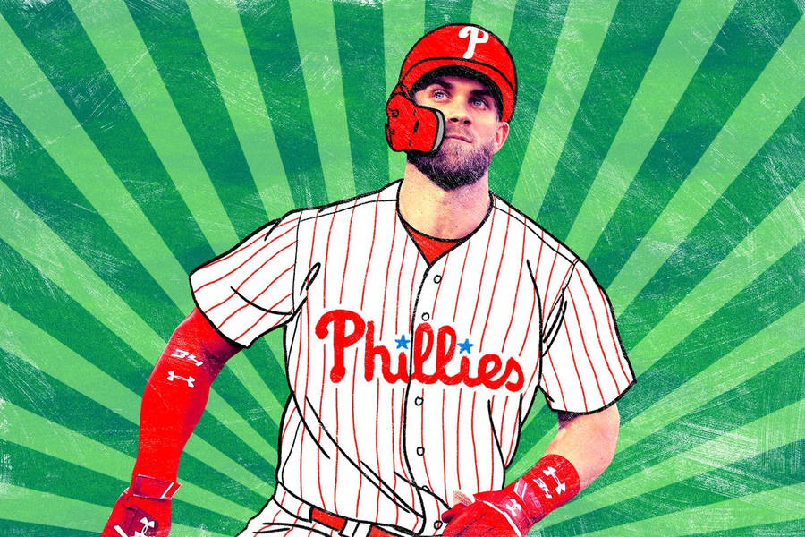 Bryce Harper Phillies Cap Wallpaper