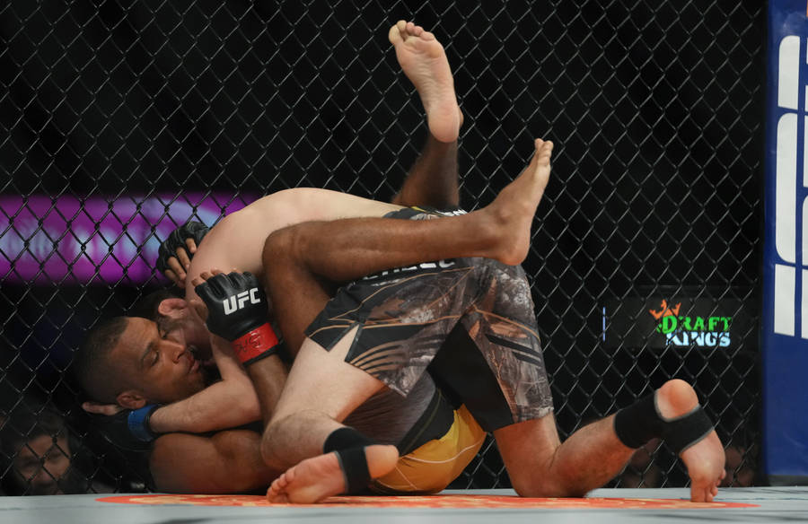 Bryce Mitchell Pinning Edson Barboza Wallpaper