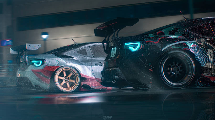 Brz With Spoiler Racing Wallpaper