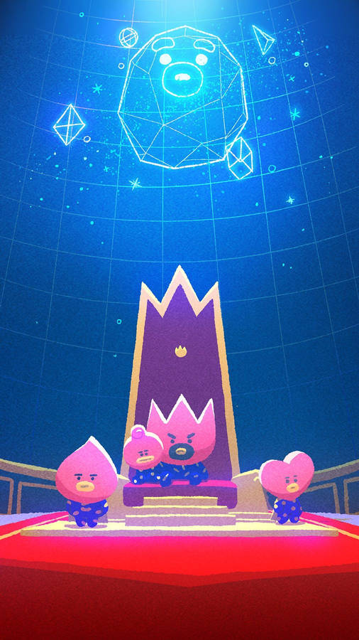 Bt21 Tata Family Wallpaper