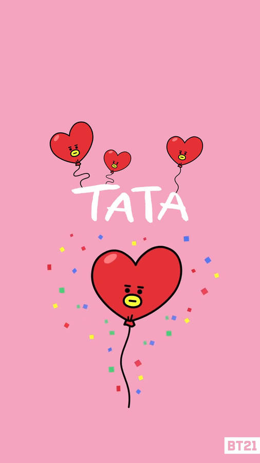 Bt21 Tata Party Wallpaper