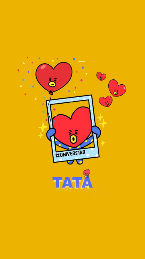 Bt21 Tata Universtar Polaroid Wallpaper