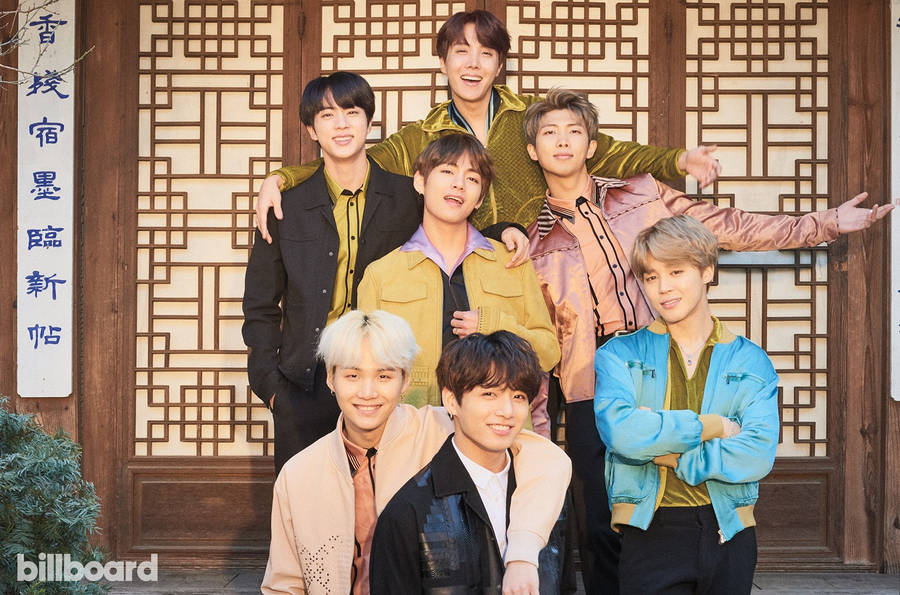 Bts 2021 Outside Korean Door Wallpaper