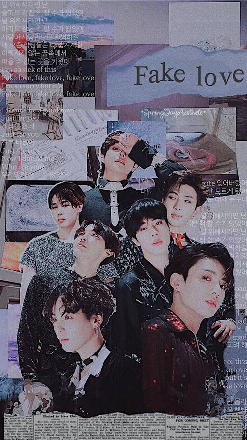 Bts Aesthetic Fake Love Wallpaper