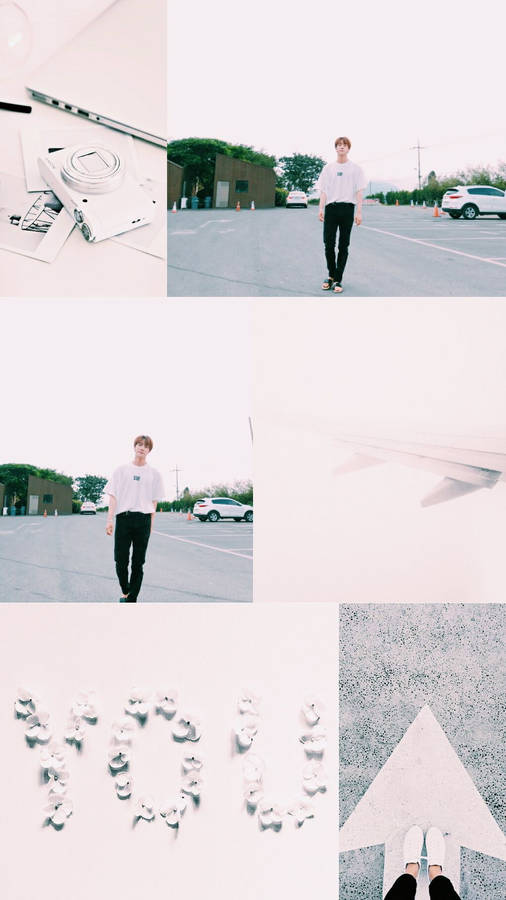 Bts Aesthetic Jin White Wallpaper