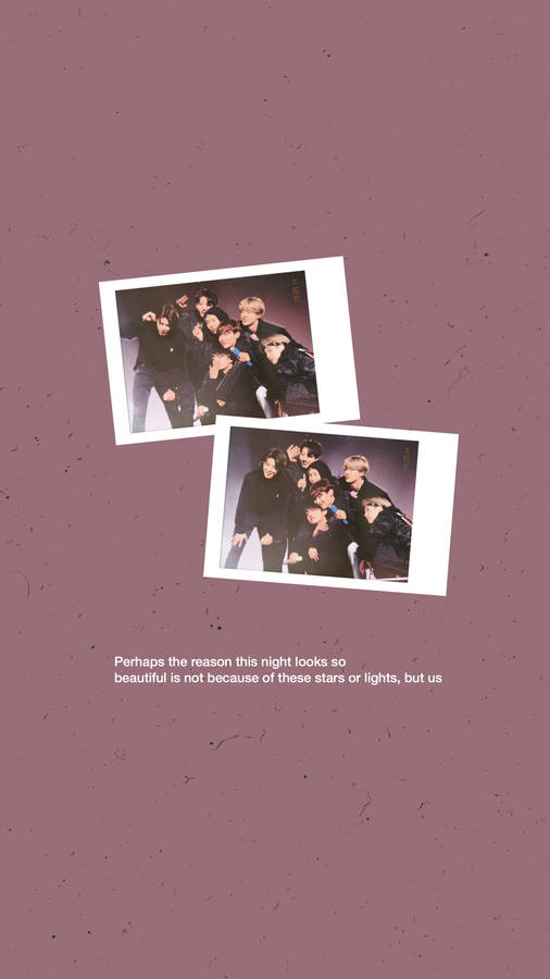 Bts Aesthetic Polaroid Photos Wallpaper