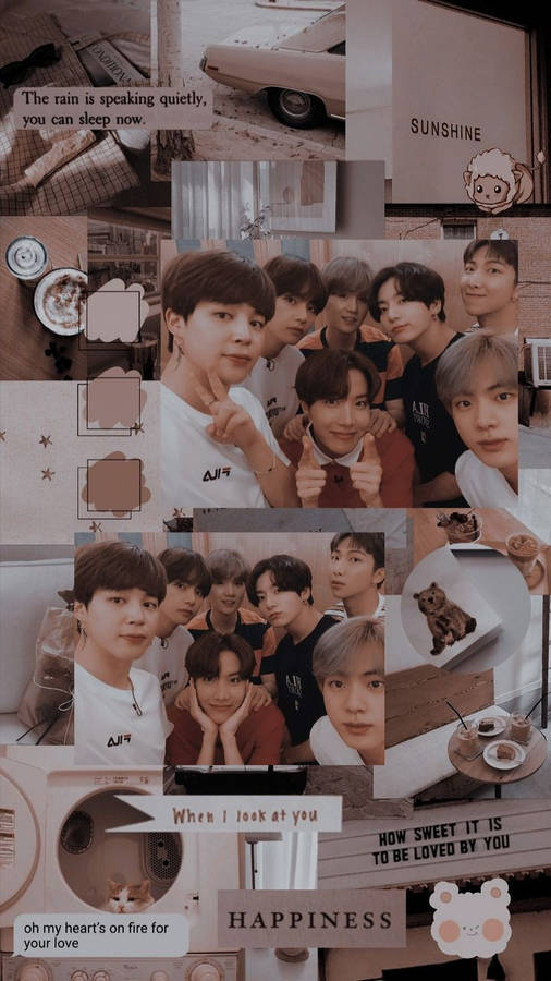 Bts Aesthetic Wacky Selfie Wallpaper