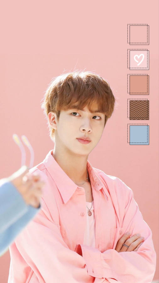 Bts Aesthetic Worldwide Handsome Jin Wallpaper