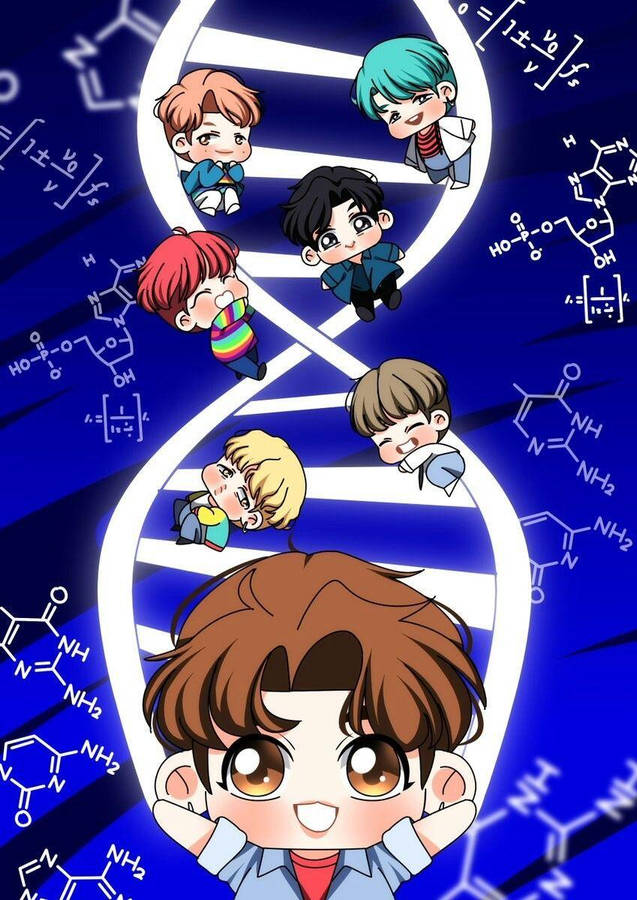 Bts Anime Dna Art Wallpaper