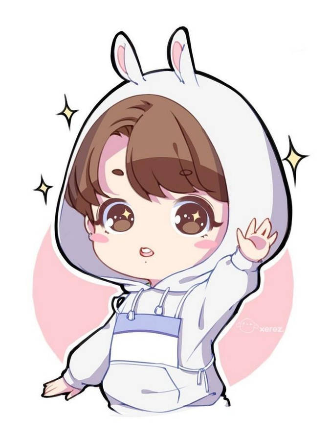 Bts Anime Jungkook In Sheep Costume Wallpaper