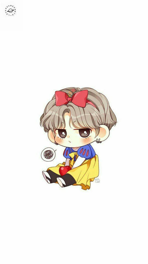 Bts Anime V As Snow White Wallpaper