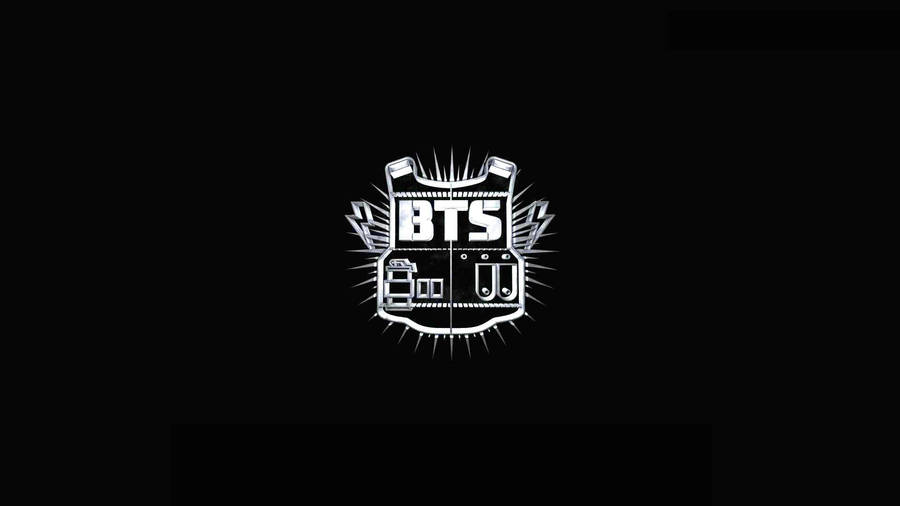 Bts Black Bulletproof Vest Logo Wallpaper