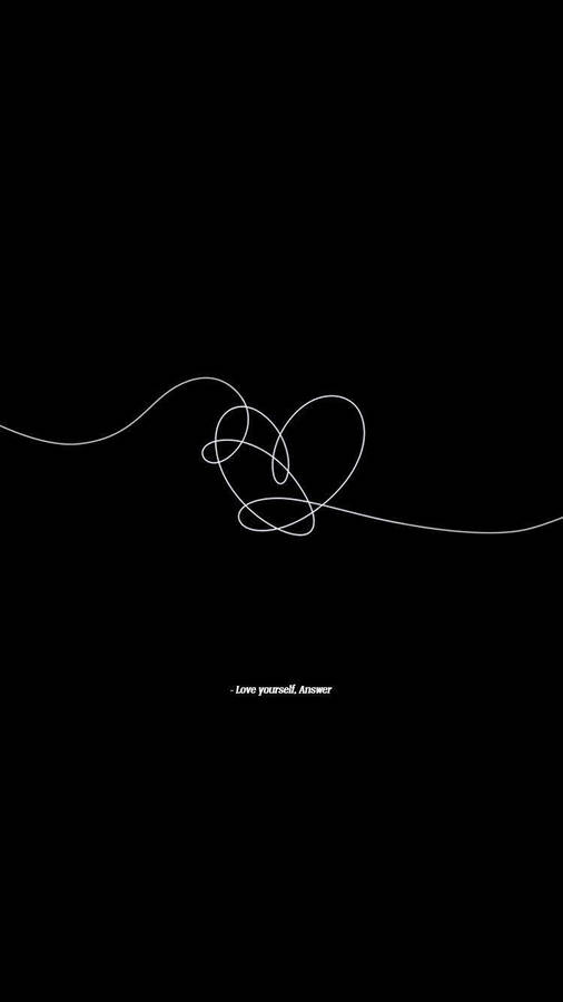 Bts Black Love Yourself Heart Wallpaper