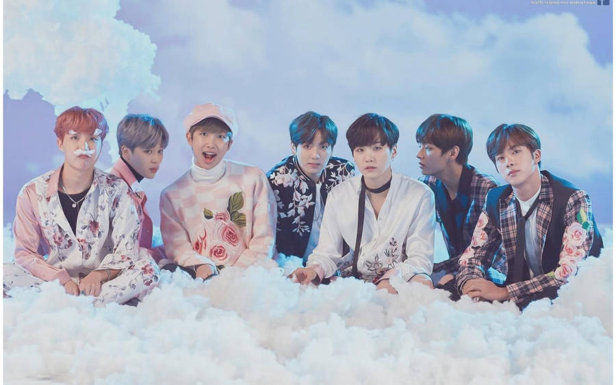 Bts Cloud Korean Aesthetic Wallpaper