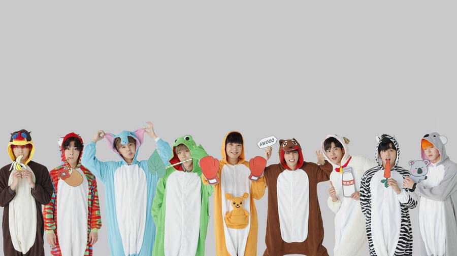 Bts Cute Animal Costume 2020 Wallpaper