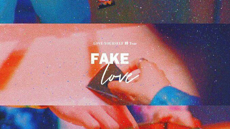 Bts Fake Love On Grainy Shot Laptop Wallpaper