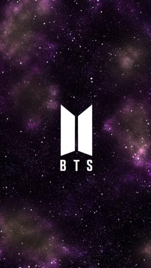 Bts Galaxy Logo In Space Wallpaper