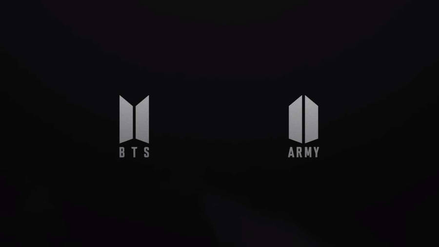 Bts Group And Army Logos Laptop Wallpaper