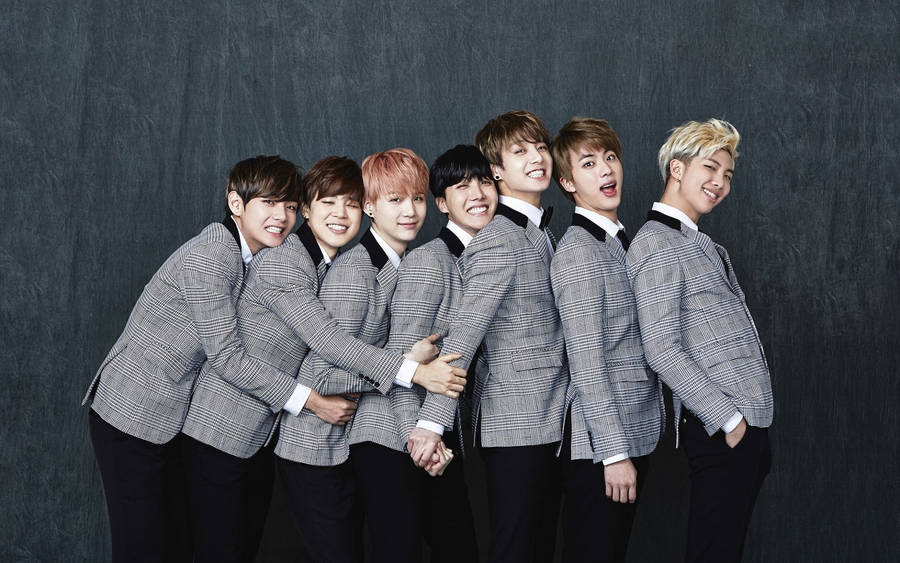 Bts Group Photo Side Profile Wallpaper