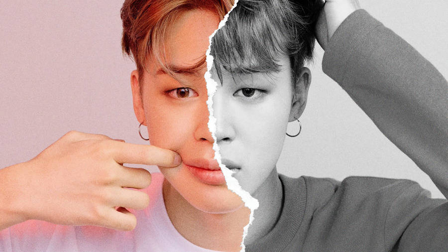 Bts Jimin Half Face Wallpaper