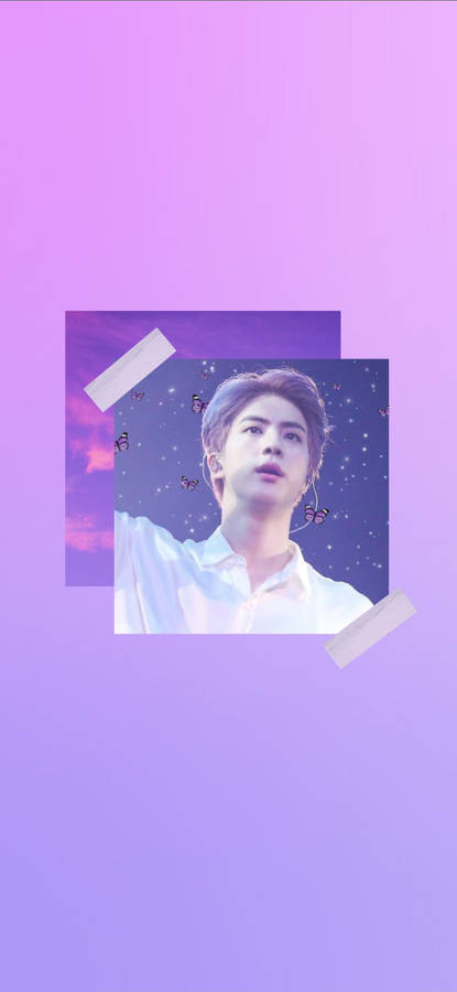 Bts Jin Purple Aesthetic Wallpaper