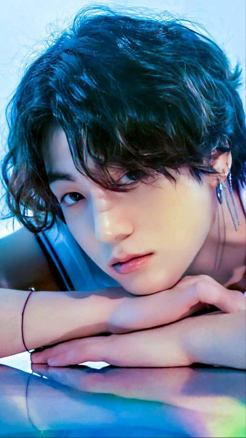 Bts Jungkook Curly Hair Wallpaper